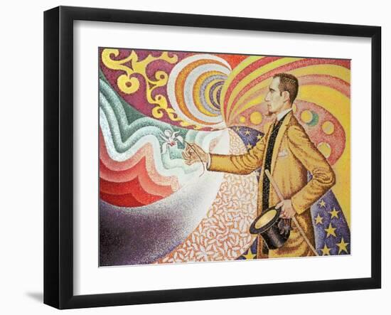 Against the Enamel of Background Rhythmic with Beats and Angels-Paul Signac-Framed Giclee Print