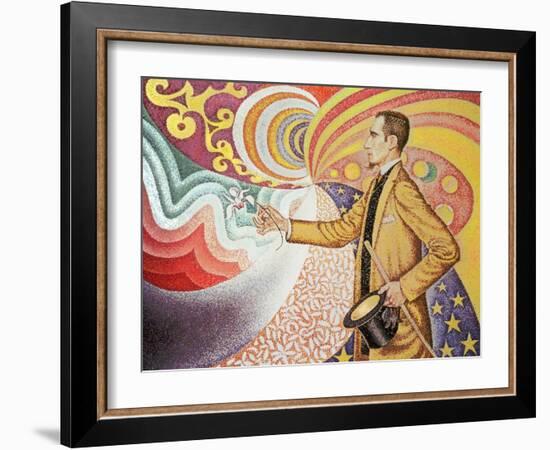 Against the Enamel of Background Rhythmic with Beats and Angels-Paul Signac-Framed Giclee Print