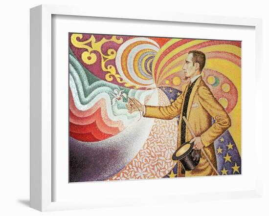 Against the Enamel of Background Rhythmic with Beats and Angels-Paul Signac-Framed Giclee Print