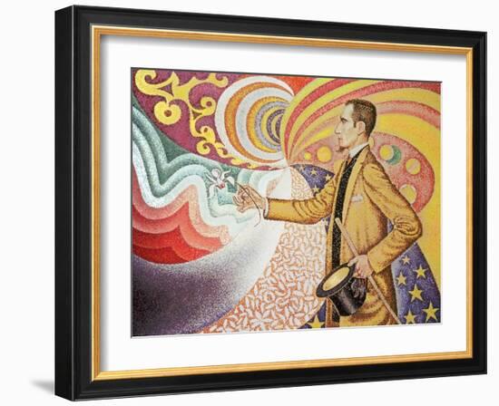 Against the Enamel of Background Rhythmic with Beats and Angels-Paul Signac-Framed Giclee Print