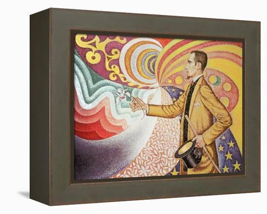 Against the Enamel of Background Rhythmic with Beats and Angels-Paul Signac-Framed Premier Image Canvas