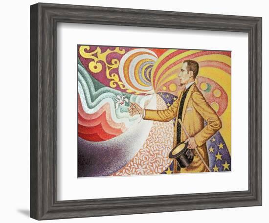 Against the Enamel of Background Rhythmic with Beats and Angels-Paul Signac-Framed Giclee Print