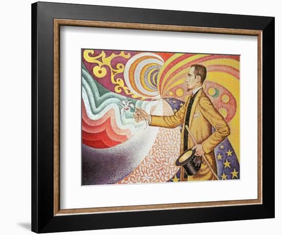 Against the Enamel of Background Rhythmic with Beats and Angels-Paul Signac-Framed Giclee Print