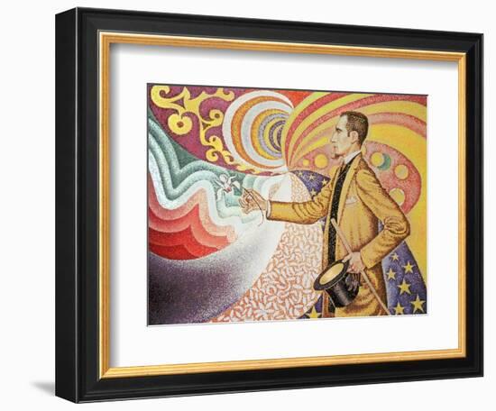 Against the Enamel of Background Rhythmic with Beats and Angels-Paul Signac-Framed Giclee Print