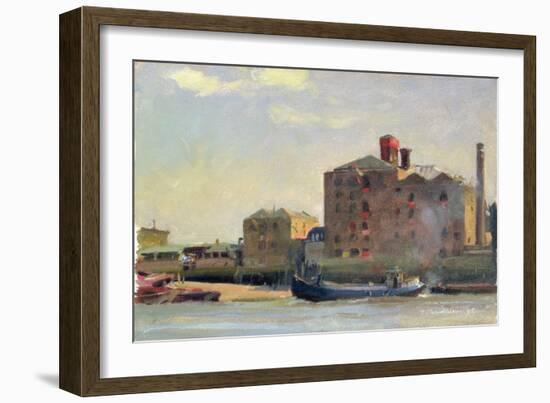 Against the Tide, Rotherhithe, 1992-Trevor Chamberlain-Framed Giclee Print