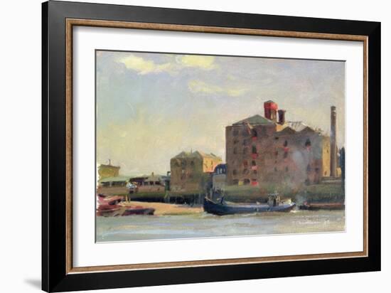 Against the Tide, Rotherhithe, 1992-Trevor Chamberlain-Framed Giclee Print