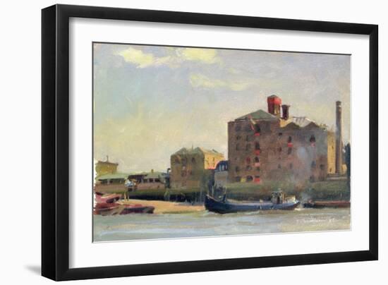 Against the Tide, Rotherhithe, 1992-Trevor Chamberlain-Framed Giclee Print