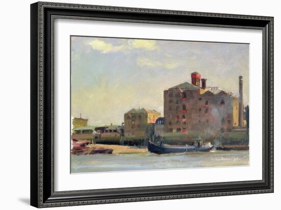 Against the Tide, Rotherhithe, 1992-Trevor Chamberlain-Framed Giclee Print