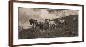 Against the Wind and Open Sky-Herbert Dicksee-Framed Premium Giclee Print