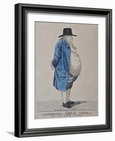 Agamemnon a Great General, General William Dalrymple, 1804-Richard Dighton-Framed Giclee Print
