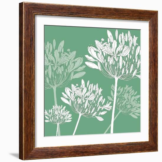 Agapanthus breeze, 2005-Sarah Hough-Framed Giclee Print