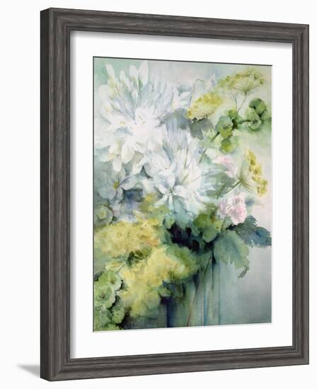 Agapanthus Molucela Arrangement in a Glass Vase-Karen Armitage-Framed Giclee Print