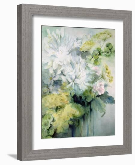 Agapanthus Molucela Arrangement in a Glass Vase-Karen Armitage-Framed Giclee Print