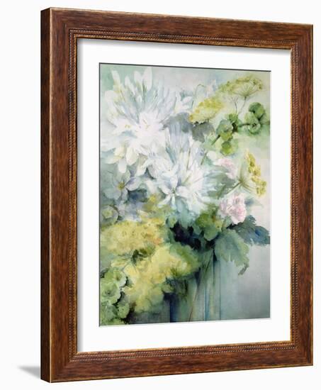 Agapanthus Molucela Arrangement in a Glass Vase-Karen Armitage-Framed Giclee Print