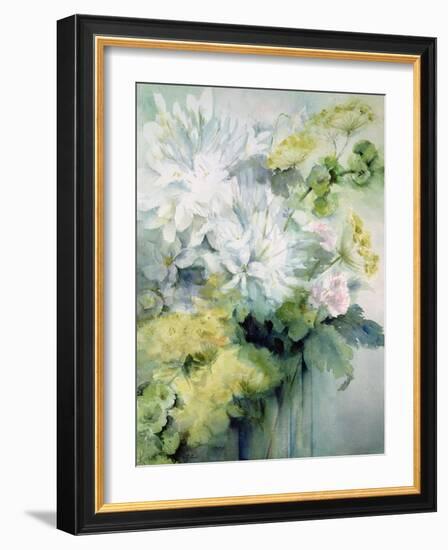 Agapanthus Molucela Arrangement in a Glass Vase-Karen Armitage-Framed Giclee Print