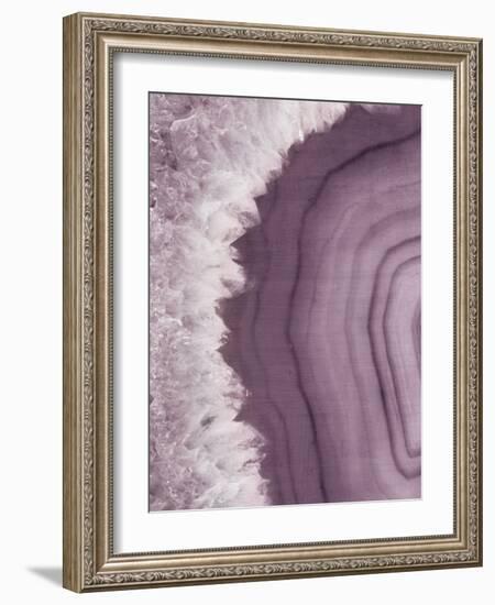 Agate Geode I Plum-Wild Apple Portfolio-Framed Art Print