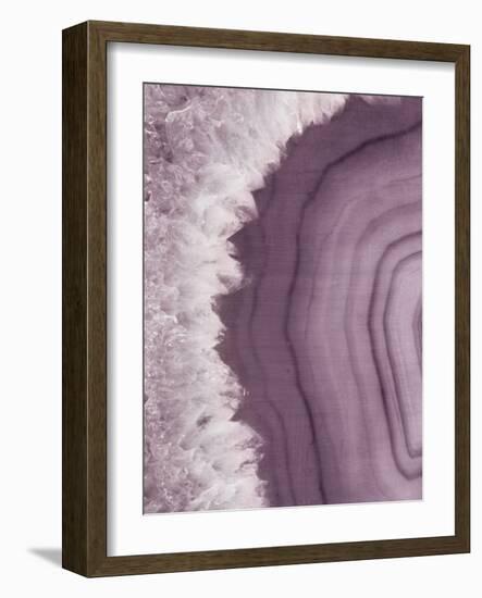 Agate Geode I Plum-Wild Apple Portfolio-Framed Art Print