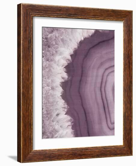 Agate Geode I Plum-Wild Apple Portfolio-Framed Art Print