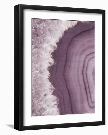 Agate Geode I Plum-Wild Apple Portfolio-Framed Art Print