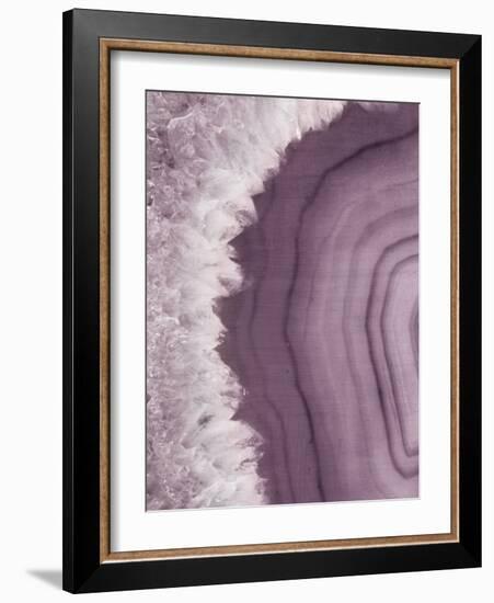 Agate Geode I Plum-Wild Apple Portfolio-Framed Art Print