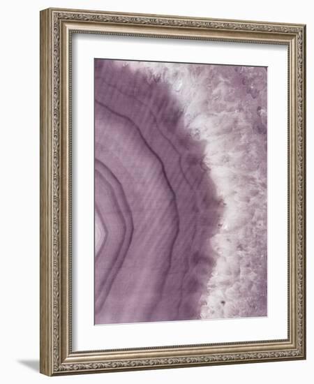 Agate Geode II Plum-Wild Apple Portfolio-Framed Art Print