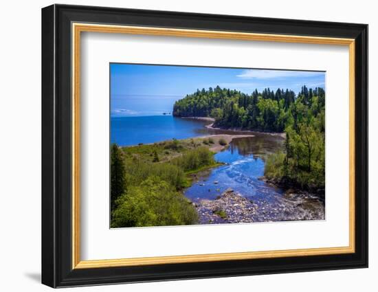 Agate Hunting, Beaver River, Lake Superior-Steven Gaertner-Framed Photographic Print