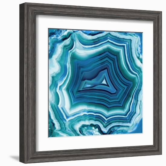 Agate in Aqua-Danielle Carson-Framed Giclee Print