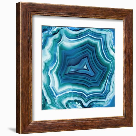 Agate in Aqua-Danielle Carson-Framed Giclee Print