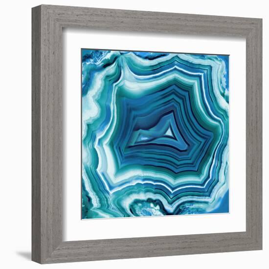 Agate in Aqua-Danielle Carson-Framed Giclee Print
