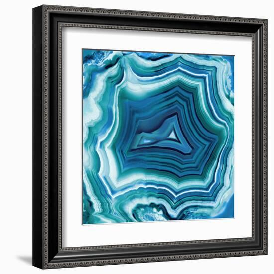 Agate in Aqua-Danielle Carson-Framed Giclee Print