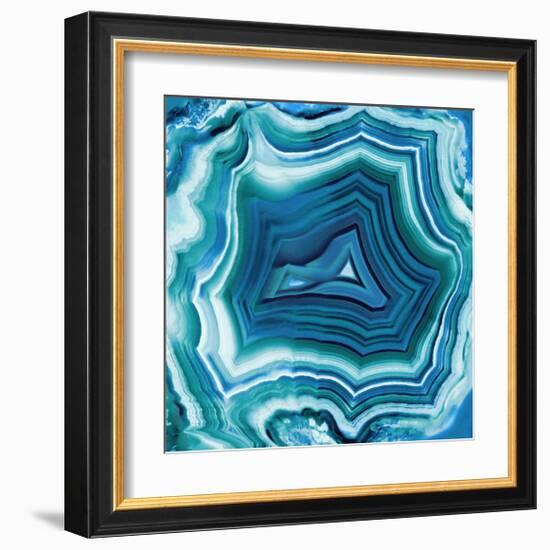 Agate in Aqua-Danielle Carson-Framed Giclee Print