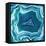 Agate in Aqua-Danielle Carson-Framed Stretched Canvas