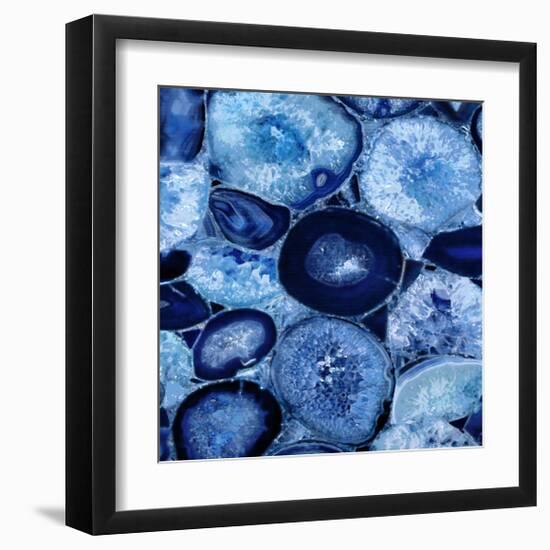 Agate in Blue I-Danielle Carson-Framed Giclee Print