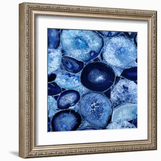 Agate in Blue I-Danielle Carson-Framed Giclee Print