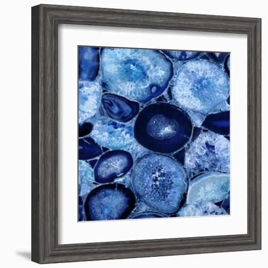 Agate in Blue I-Danielle Carson-Framed Giclee Print