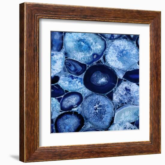 Agate in Blue I-Danielle Carson-Framed Giclee Print