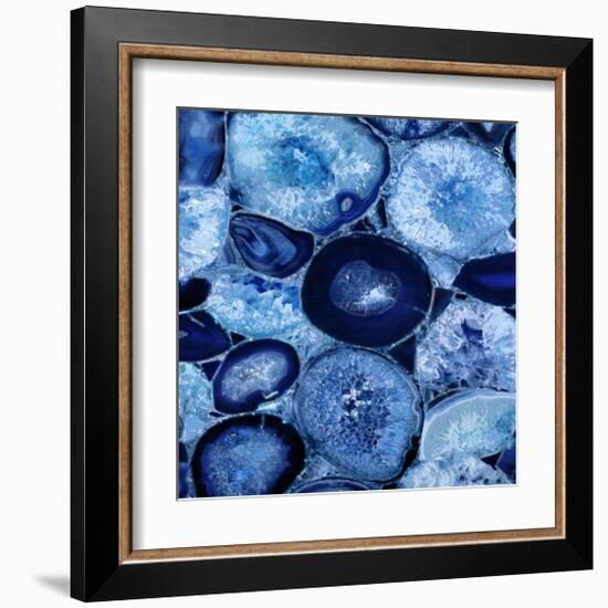 Agate in Blue I-Danielle Carson-Framed Giclee Print