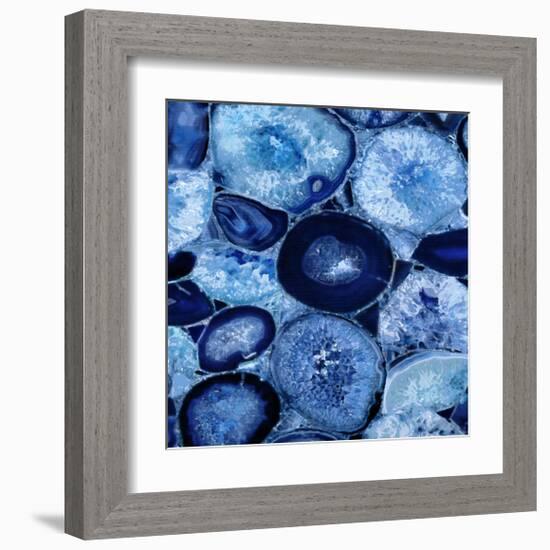 Agate in Blue I-Danielle Carson-Framed Giclee Print