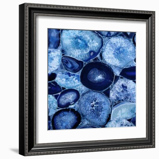 Agate in Blue I-Danielle Carson-Framed Giclee Print