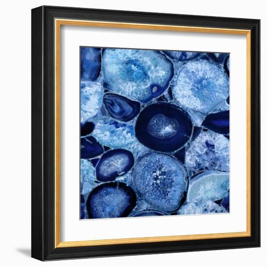 Agate in Blue I-Danielle Carson-Framed Giclee Print