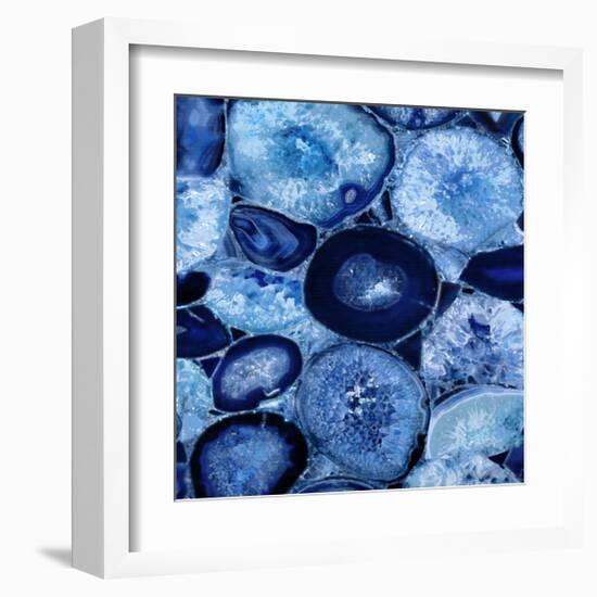 Agate in Blue I-Danielle Carson-Framed Giclee Print