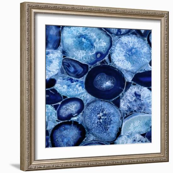 Agate in Blue I-Danielle Carson-Framed Art Print