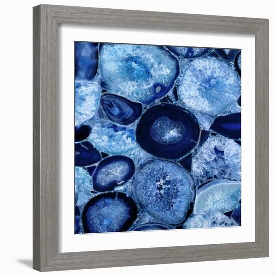 Agate in Blue I-Danielle Carson-Framed Art Print