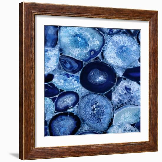 Agate in Blue I-Danielle Carson-Framed Art Print