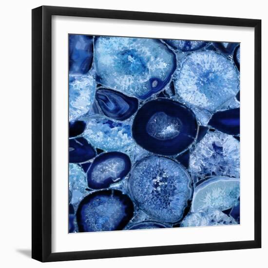 Agate in Blue I-Danielle Carson-Framed Art Print