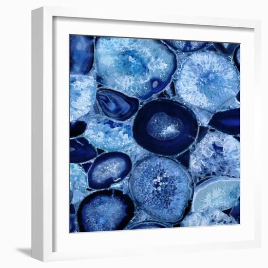 Agate in Blue I-Danielle Carson-Framed Art Print