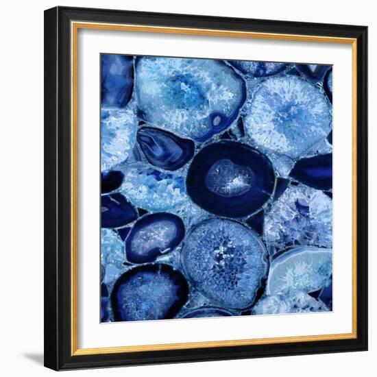Agate in Blue I-Danielle Carson-Framed Art Print