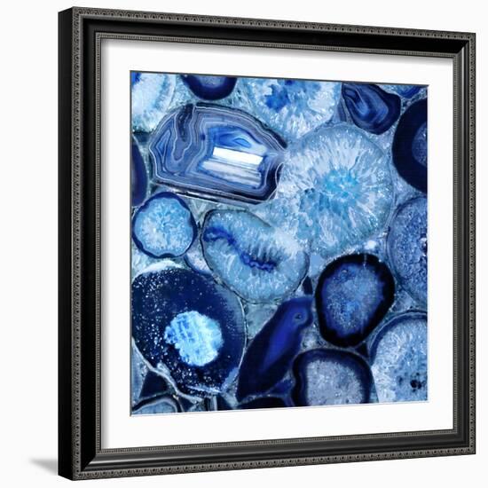 Agate in Blue II-Danielle Carson-Framed Art Print