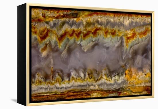 Agate in Colorful Design, Sammamish, WA-Darrell Gulin-Framed Premier Image Canvas