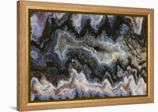 Agate in Colorful Design, Sammamish, WA-Darrell Gulin-Framed Premier Image Canvas